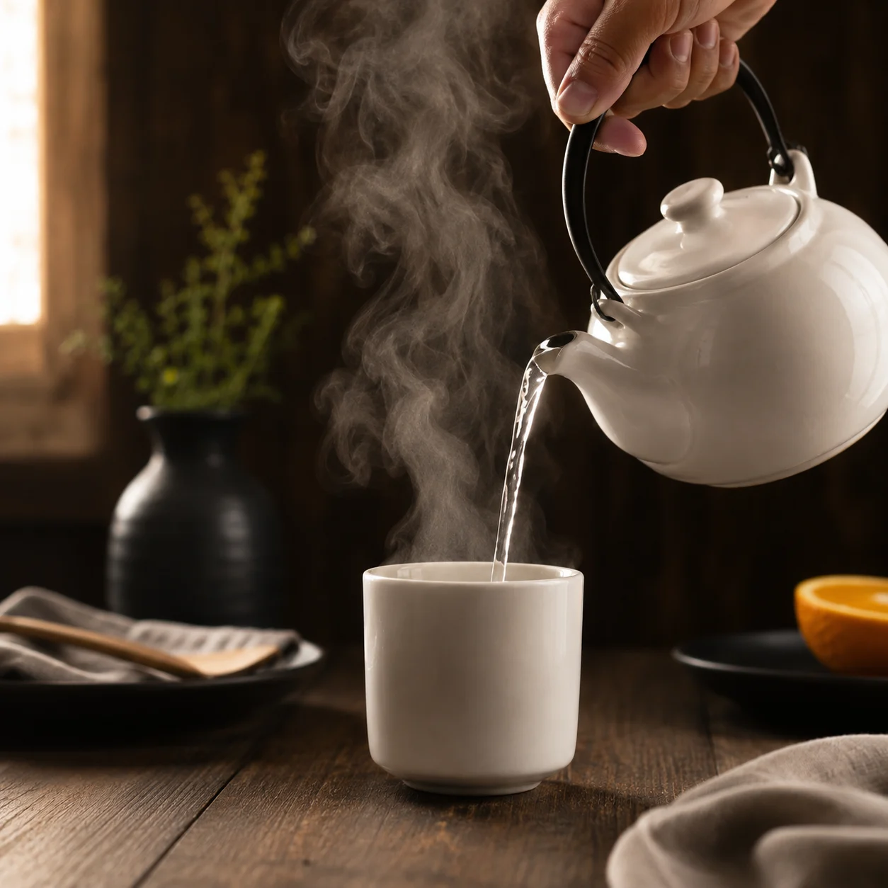 Podcast cover for 5 Minute Chinese episode about hot water trend among Western young people