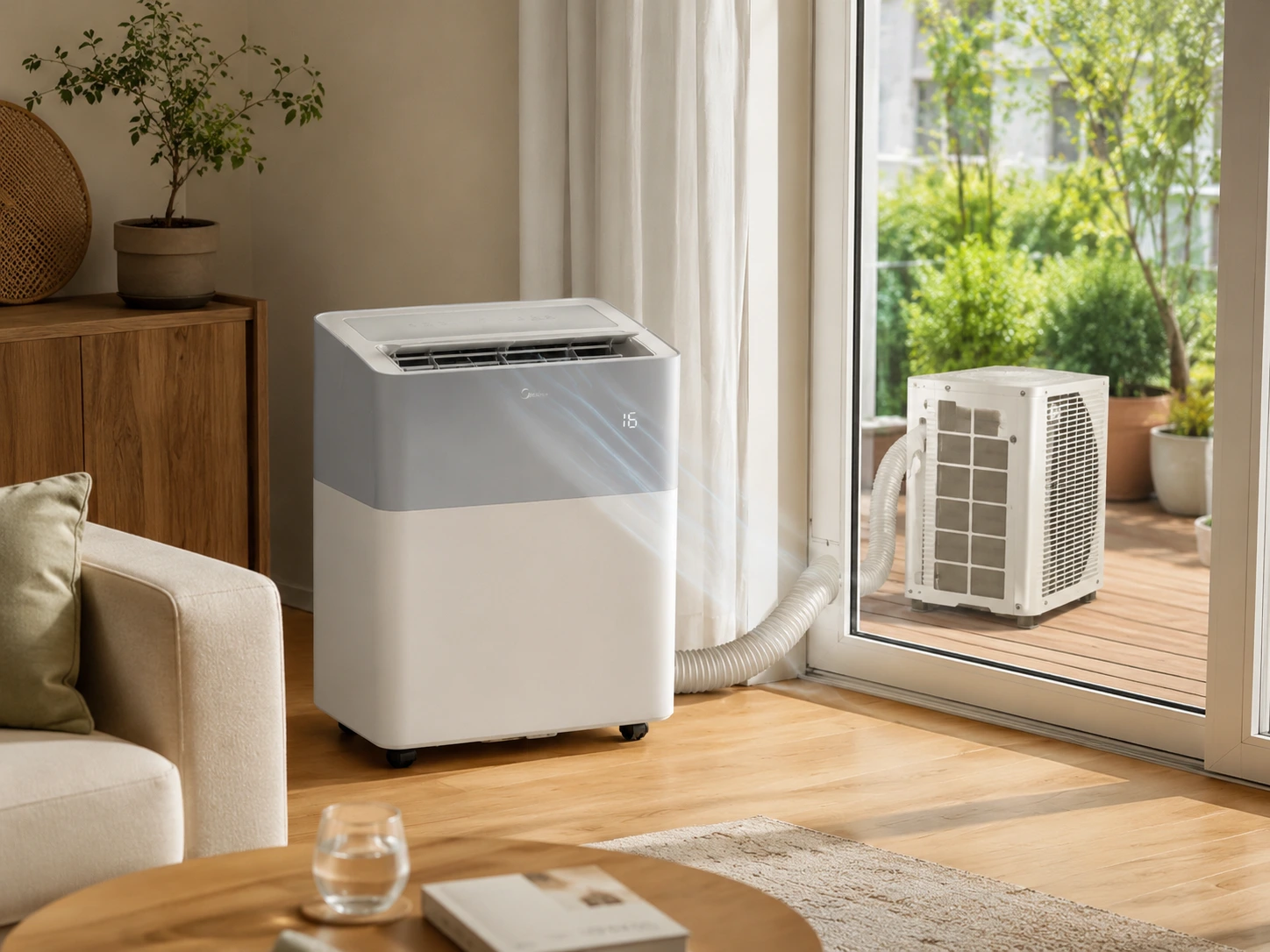 Midea air conditioner in a European apartment