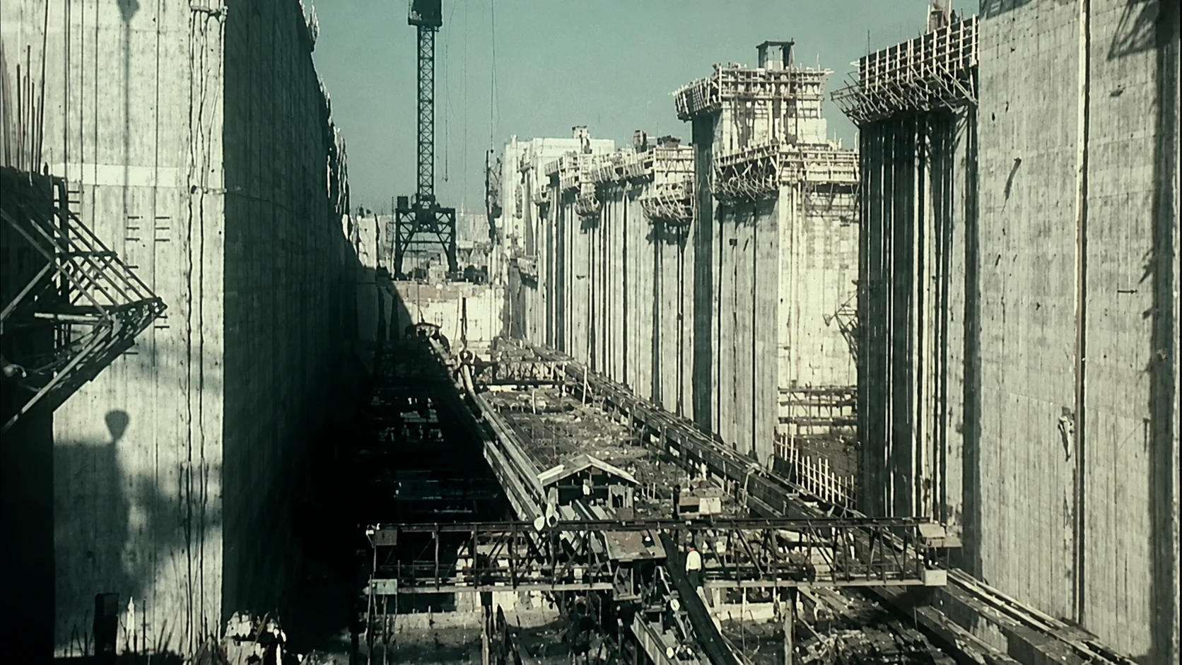 The massive concrete structure of Gezhouba Dam