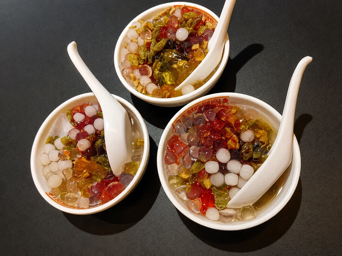 Ice jelly to ease spiciness after grilled fish