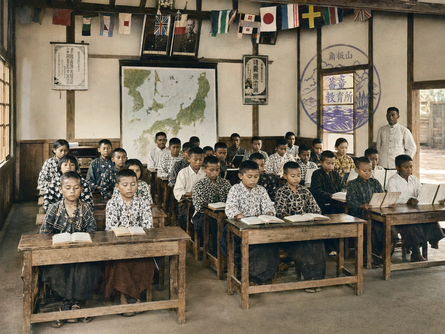 A colonial school for indigenous children in Taiwan