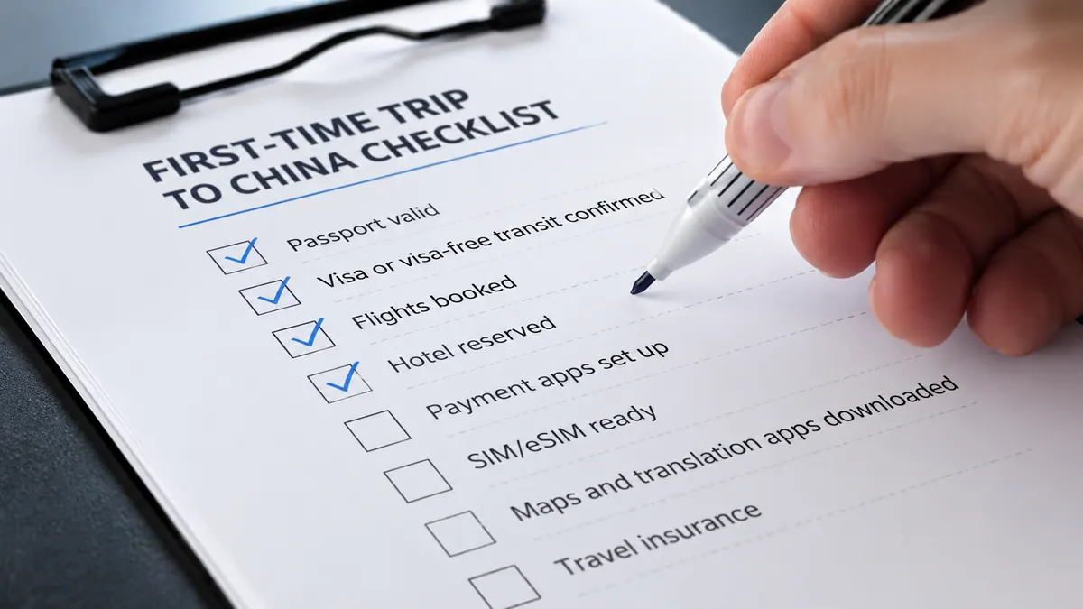 First-time China travel checklist